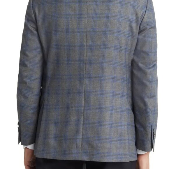 Peter Millar Flynn Tailored Fit Plaid Wool Sport Coat - Picture 2 of 7